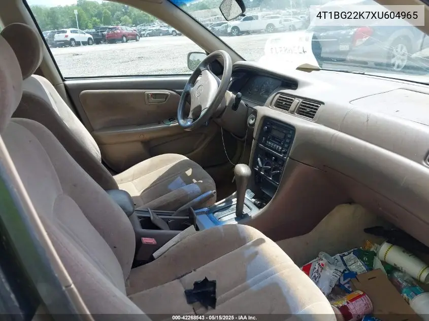 1999 Toyota Camry Le VIN: 4T1BG22K7XU604965 Lot: 42268543