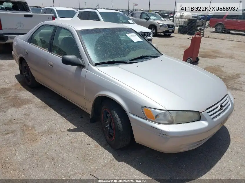 1999 Toyota Camry Le VIN: 4T1BG22K7XU568937 Lot: 42521118