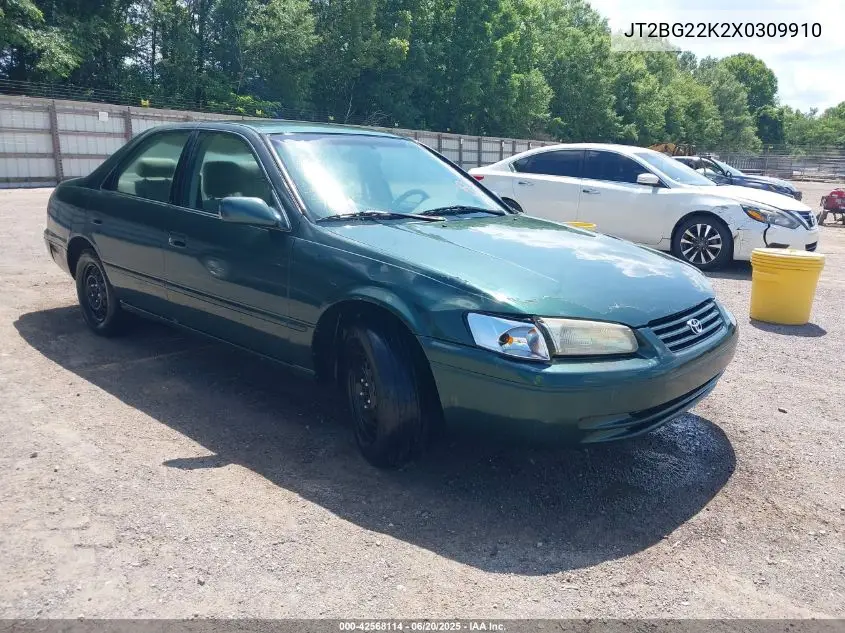 1999 Toyota Camry Le VIN: JT2BG22K2X0309910 Lot: 42568114