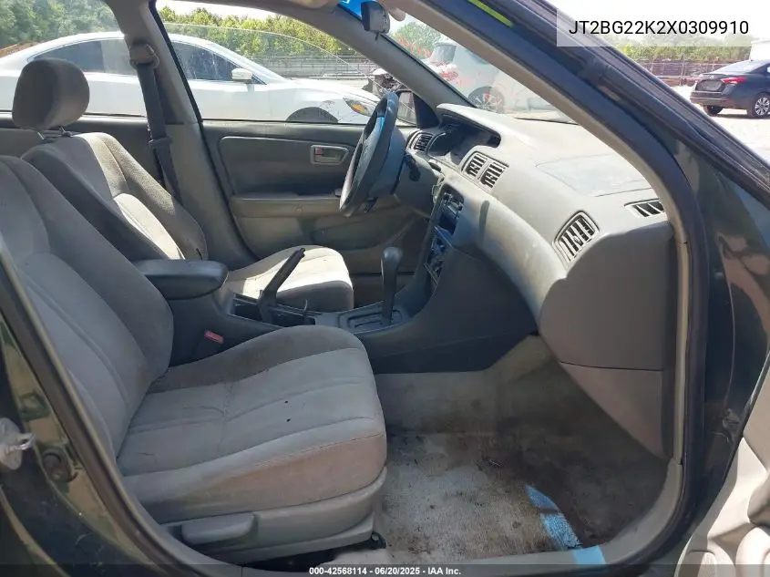 1999 Toyota Camry Le VIN: JT2BG22K2X0309910 Lot: 42568114