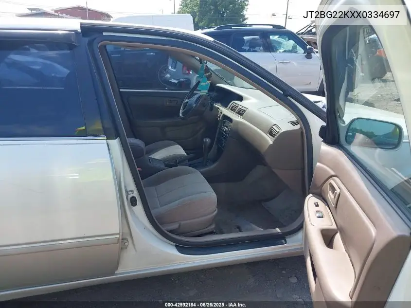 1999 Toyota Camry Le VIN: JT2BG22KXX0334697 Lot: 42592184