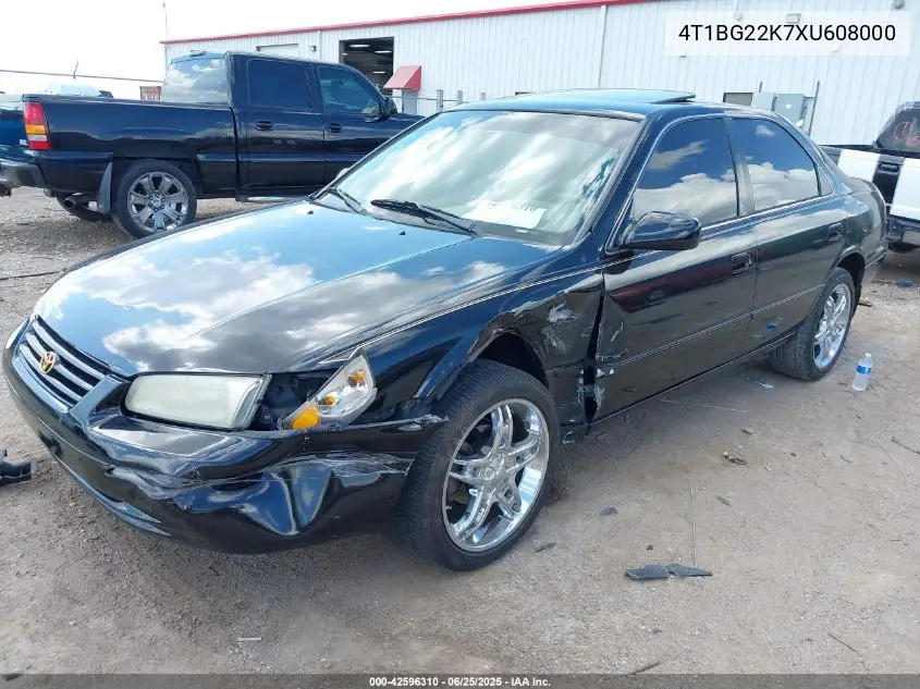 1999 Toyota Camry Le VIN: 4T1BG22K7XU608000 Lot: 42596310