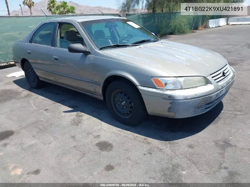 1999 Toyota Camry Le VIN: 4T1BG22K9XU421891 Lot: 42609758