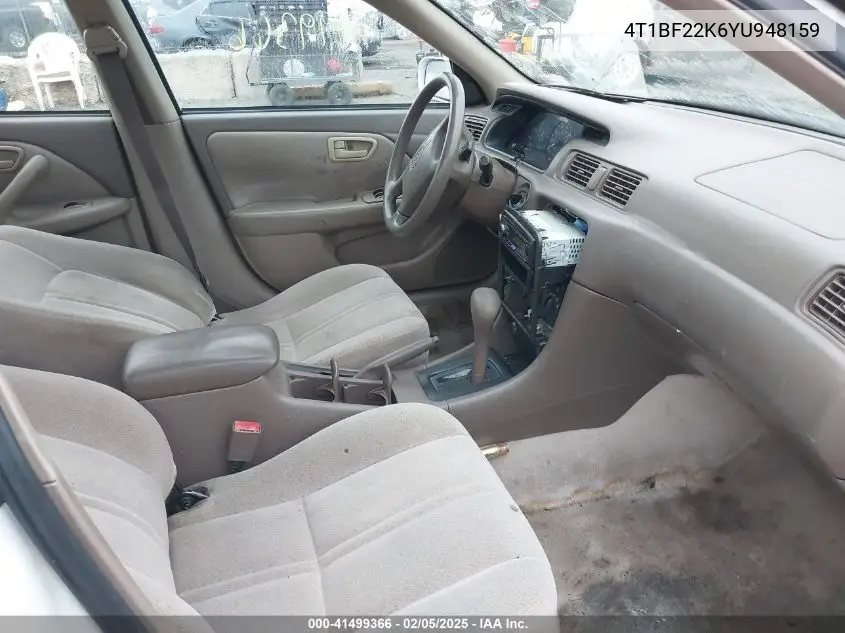 2000 Toyota Camry Le V6 VIN: 4T1BF22K6YU948159 Lot: 41499366
