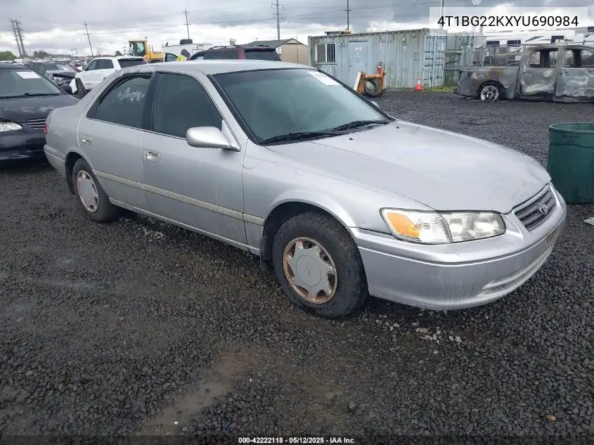 2000 Toyota Camry Ce VIN: 4T1BG22KXYU690984 Lot: 42222118