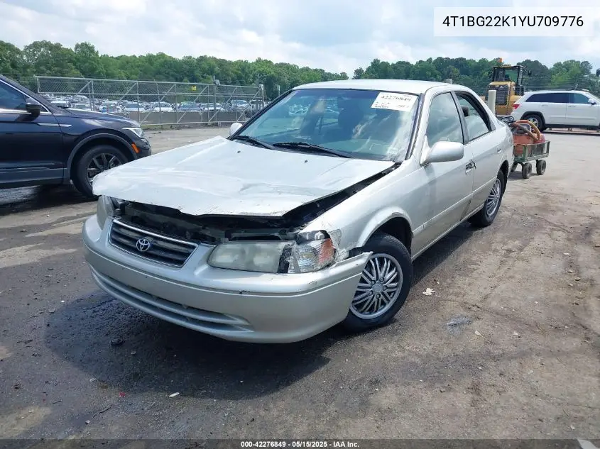 2000 Toyota Camry Ce VIN: 4T1BG22K1YU709776 Lot: 42276849