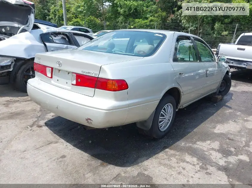 2000 Toyota Camry Ce VIN: 4T1BG22K1YU709776 Lot: 42276849