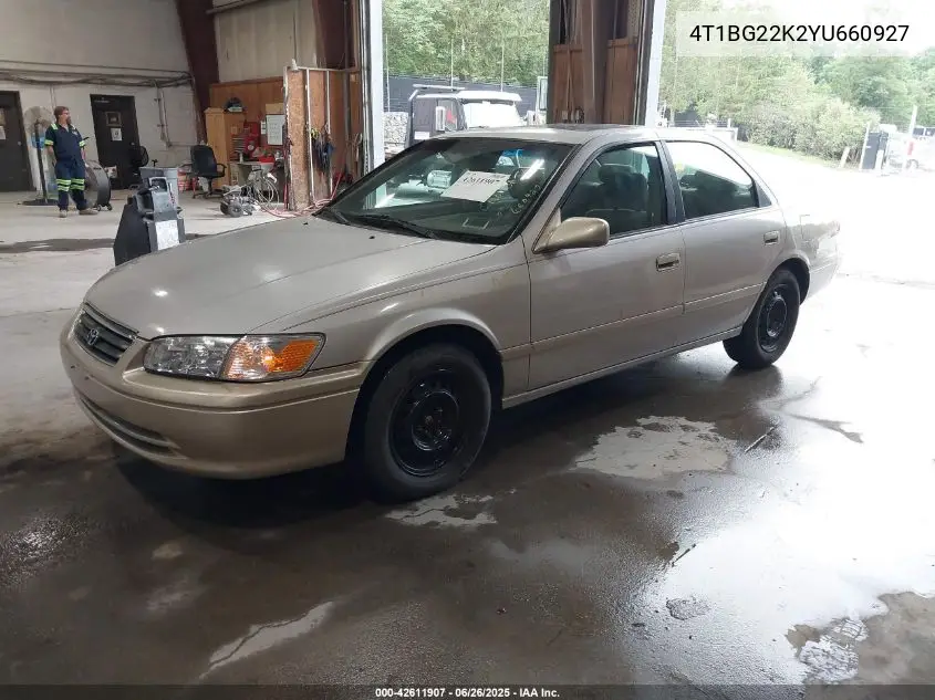 2000 Toyota Camry Le VIN: 4T1BG22K2YU660927 Lot: 42611907