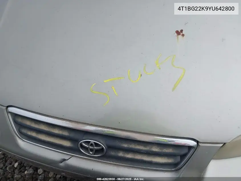 2000 Toyota Camry Ce VIN: 4T1BG22K9YU642800 Lot: 42623938