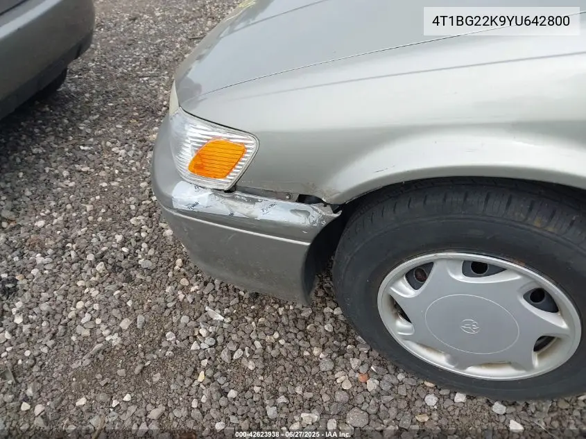 2000 Toyota Camry Ce VIN: 4T1BG22K9YU642800 Lot: 42623938