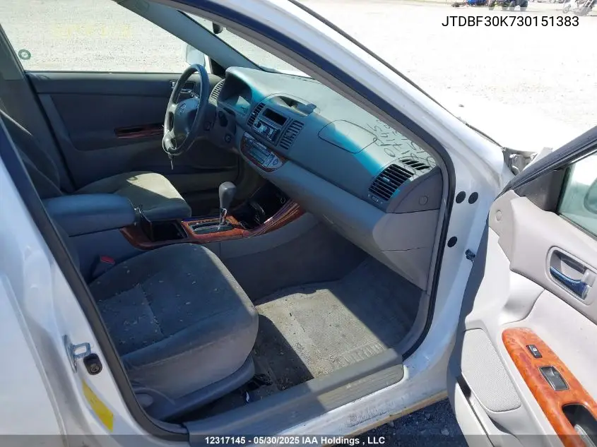 JTDBF30K730151383 2003 Toyota Camry Le V6/Se V6/Xle V6