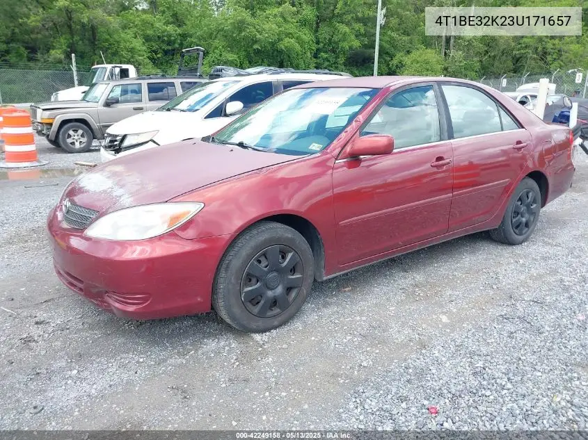 2003 Toyota Camry Le VIN: 4T1BE32K23U171657 Lot: 42249158