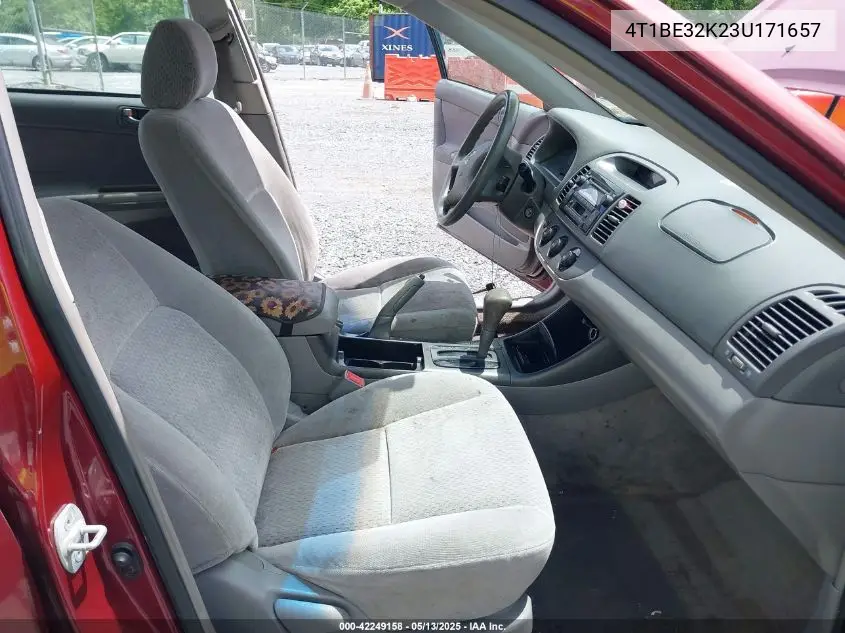 2003 Toyota Camry Le VIN: 4T1BE32K23U171657 Lot: 42249158