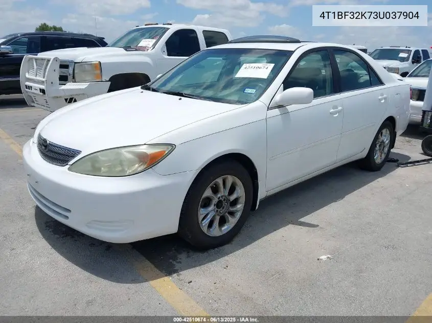 2003 Toyota Camry Le V6 VIN: 4T1BF32K73U037904 Lot: 42510674