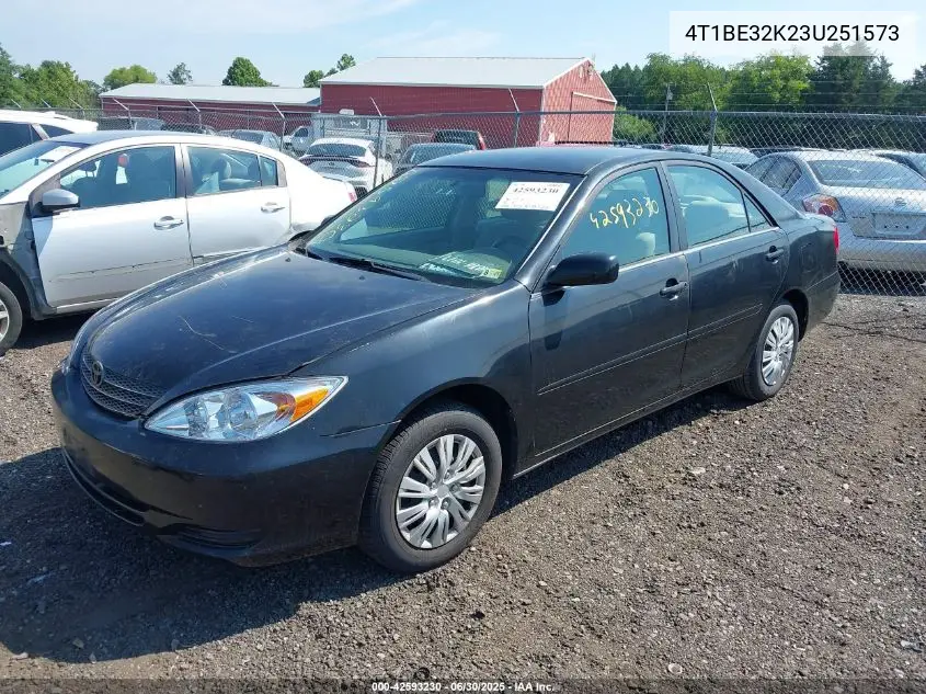 2003 Toyota Camry Le VIN: 4T1BE32K23U251573 Lot: 42593230
