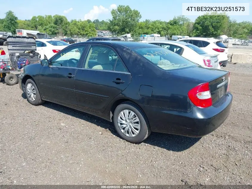 2003 Toyota Camry Le VIN: 4T1BE32K23U251573 Lot: 42593230
