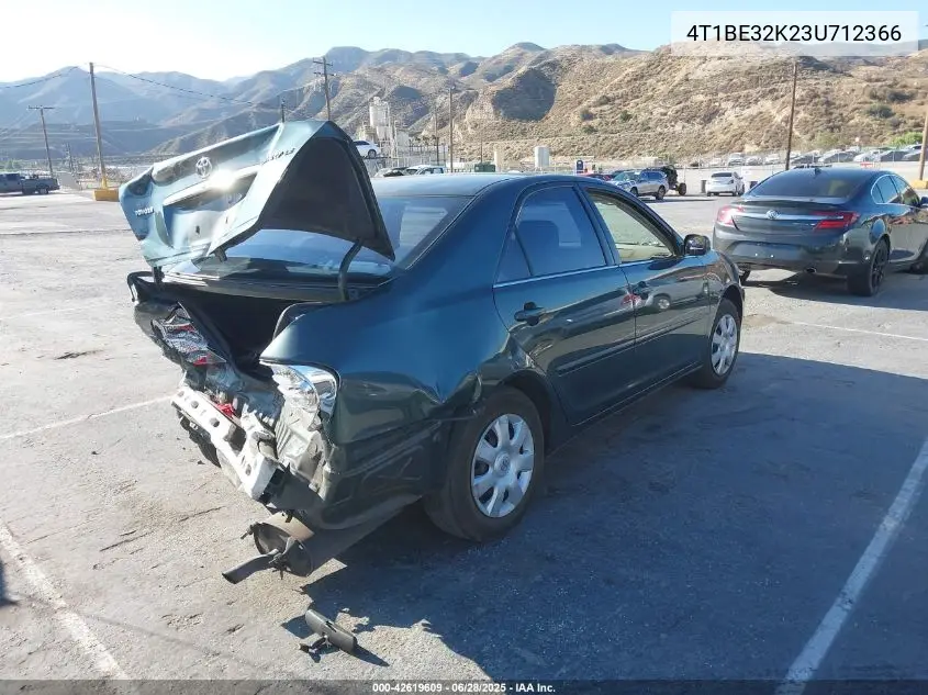 2003 Toyota Camry Le/Xle/Se VIN: 4T1BE32K23U712366 Lot: 42619609