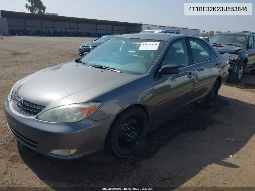 2003 Toyota Camry Xle V6 VIN: 4T1BF32K23U553846 Lot: 42623320