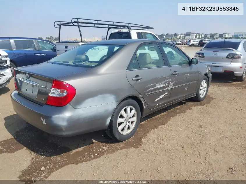 2003 Toyota Camry Xle V6 VIN: 4T1BF32K23U553846 Lot: 42623320