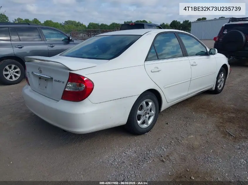 2003 Toyota Camry Le VIN: 4T1BE32K73U235739 Lot: 42631950