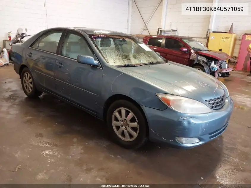 2004 Toyota Camry Xle V6 VIN: 4T1BF30K84U571059 Lot: 42264443