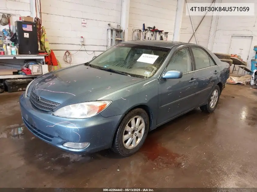 2004 Toyota Camry Xle V6 VIN: 4T1BF30K84U571059 Lot: 42264443
