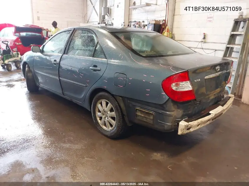 2004 Toyota Camry Xle V6 VIN: 4T1BF30K84U571059 Lot: 42264443