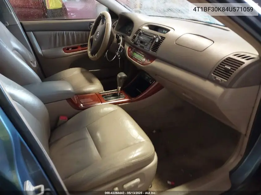 2004 Toyota Camry Xle V6 VIN: 4T1BF30K84U571059 Lot: 42264443