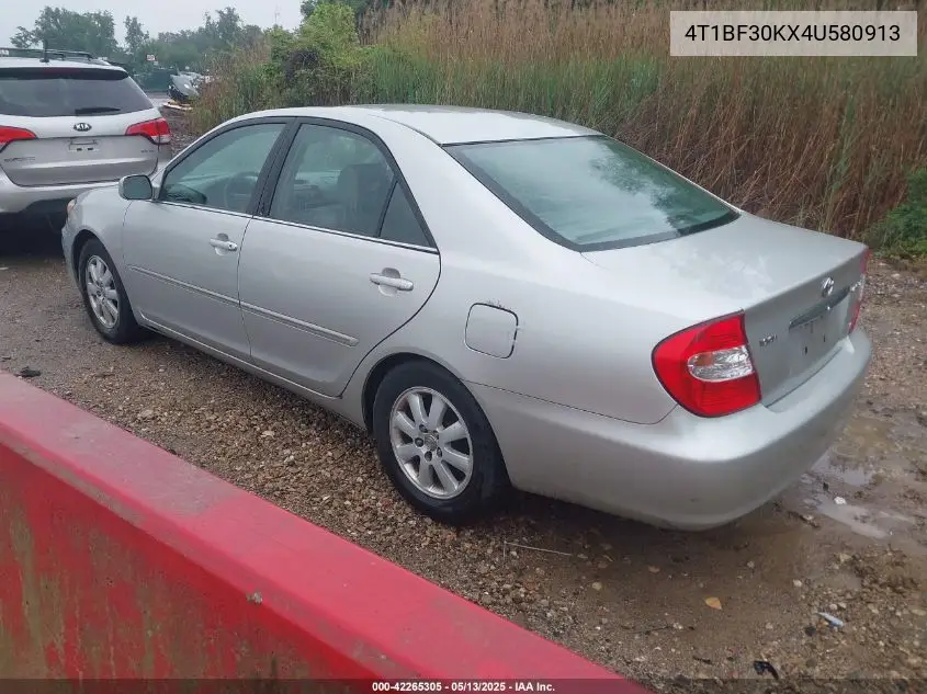 2004 Toyota Camry Xle V6 VIN: 4T1BF30KX4U580913 Lot: 42265305