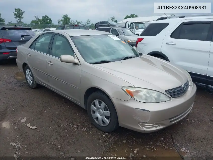 4T1BE32KX4U908931 2004 Toyota Camry Le