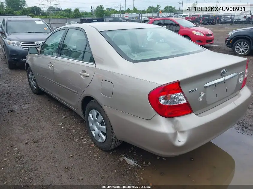 4T1BE32KX4U908931 2004 Toyota Camry Le