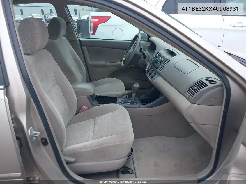 4T1BE32KX4U908931 2004 Toyota Camry Le