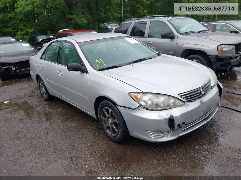 2005 Toyota Camry Std VIN: 4T1BE32K35U637714 Lot: 42241686