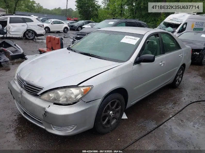 2005 Toyota Camry Std VIN: 4T1BE32K35U637714 Lot: 42241686