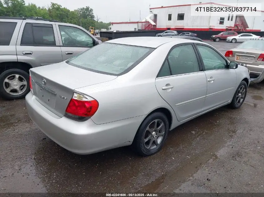 2005 Toyota Camry Std VIN: 4T1BE32K35U637714 Lot: 42241686