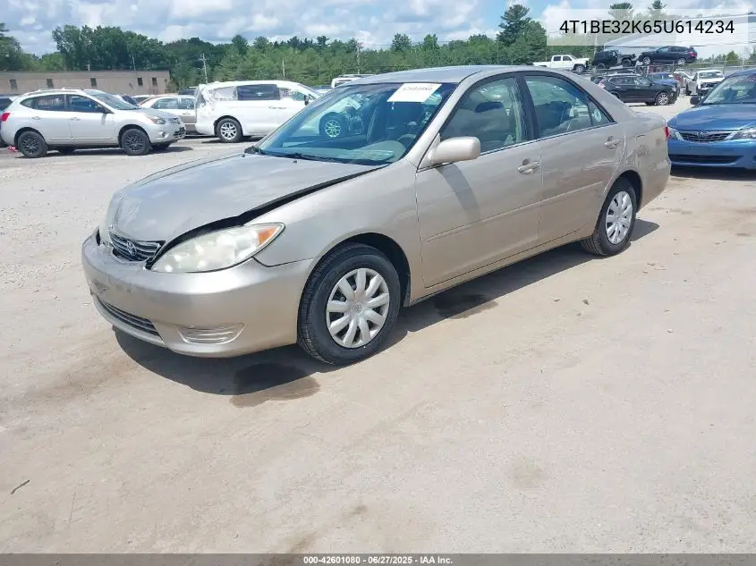 2005 Toyota Camry Le VIN: 4T1BE32K65U614234 Lot: 42601080