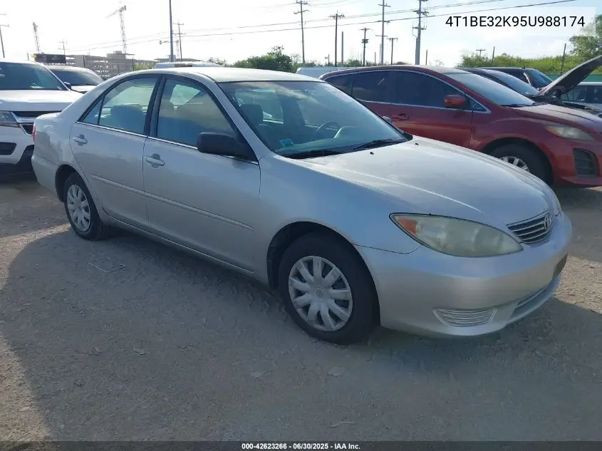 2005 Toyota Camry Std VIN: 4T1BE32K95U988174 Lot: 42623266