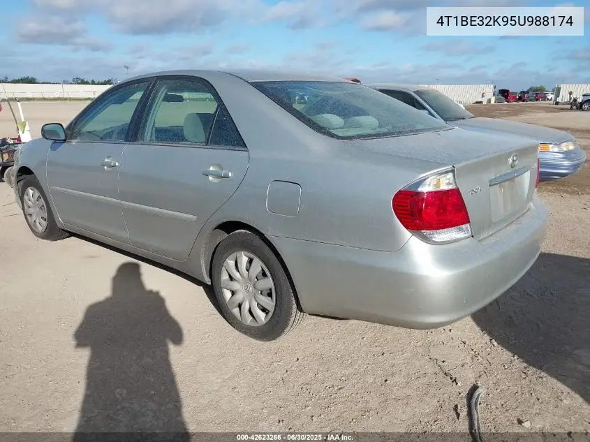 2005 Toyota Camry Std VIN: 4T1BE32K95U988174 Lot: 42623266