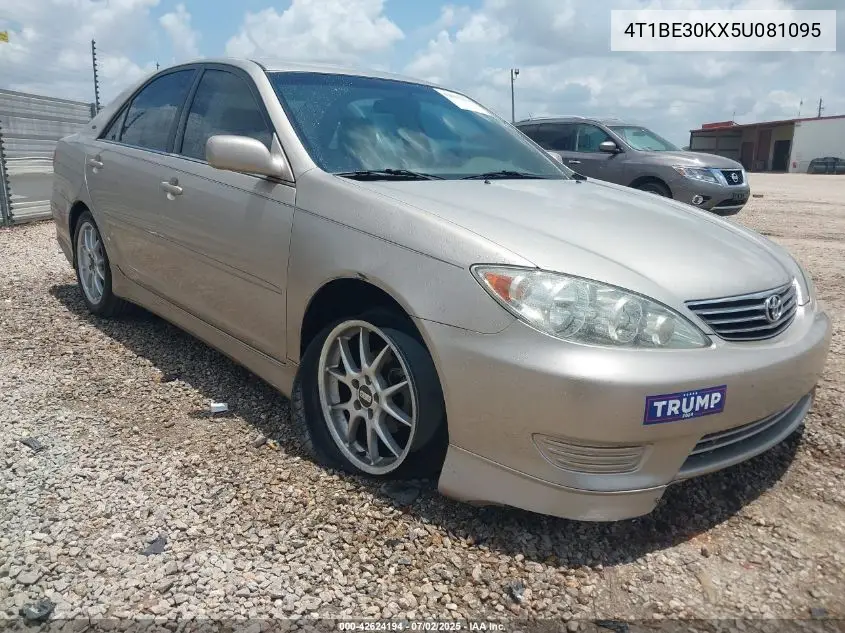2005 Toyota Camry Le VIN: 4T1BE30KX5U081095 Lot: 42624194