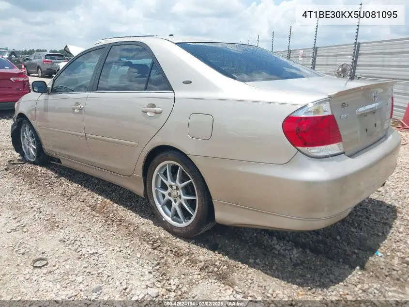 2005 Toyota Camry Le VIN: 4T1BE30KX5U081095 Lot: 42624194