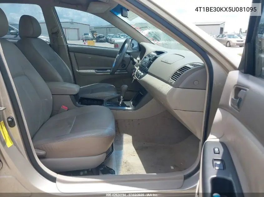 2005 Toyota Camry Le VIN: 4T1BE30KX5U081095 Lot: 42624194