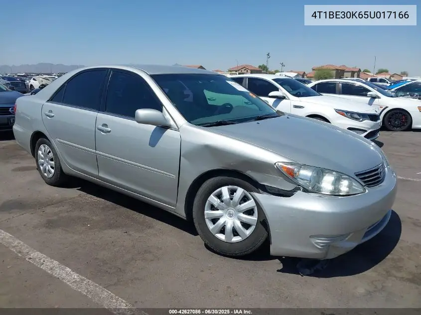 2005 Toyota Camry Le/Xle/Se VIN: 4T1BE30K65U017166 Lot: 42627086