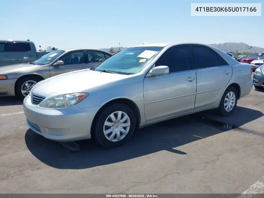2005 Toyota Camry Le/Xle/Se VIN: 4T1BE30K65U017166 Lot: 42627086