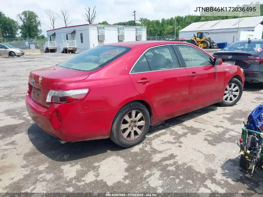 JTNBB46K173036495 2007 Toyota Camry Hybrid