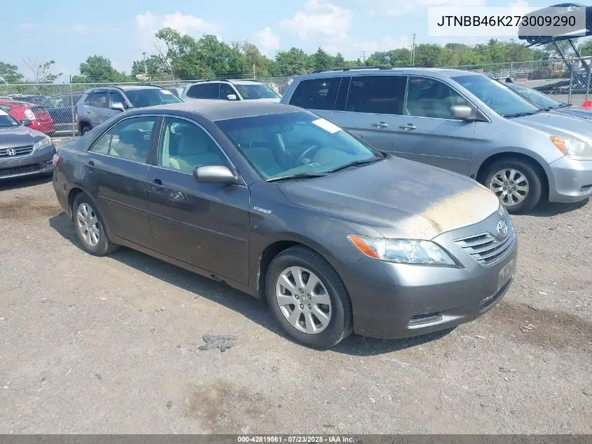 2007 Toyota Camry Hybrid VIN: JTNBB46K273009290 Lot: 42819561