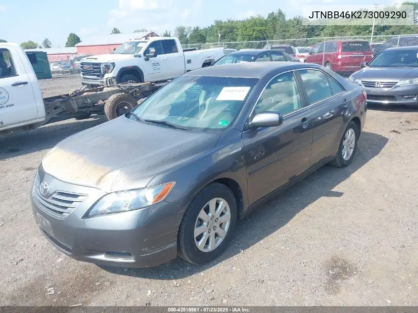 2007 Toyota Camry Hybrid VIN: JTNBB46K273009290 Lot: 42819561