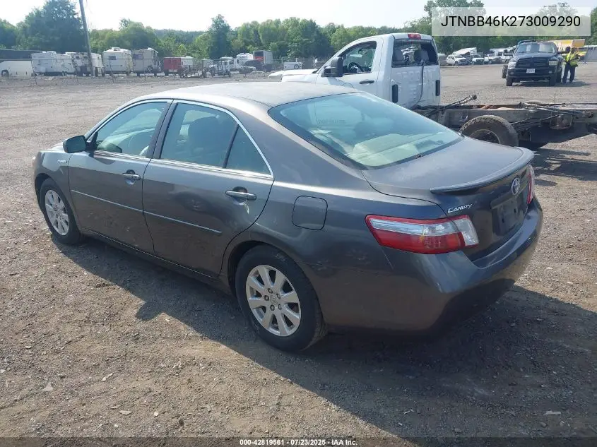 2007 Toyota Camry Hybrid VIN: JTNBB46K273009290 Lot: 42819561