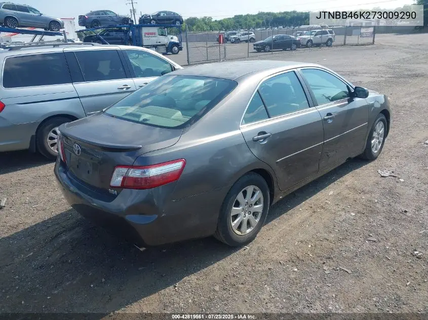 2007 Toyota Camry Hybrid VIN: JTNBB46K273009290 Lot: 42819561
