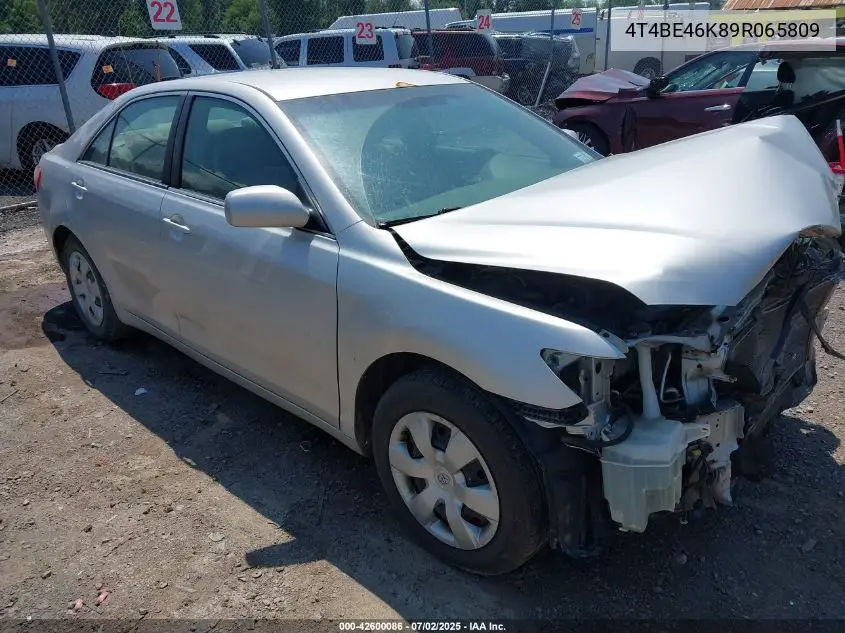 2009 Toyota Camry Le VIN: 4T4BE46K89R065809 Lot: 42600086