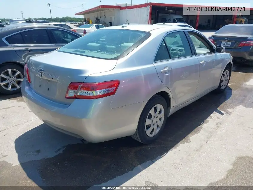 2010 Toyota Camry Le VIN: 4T4BF3EK8AR042771 Lot: 42261488